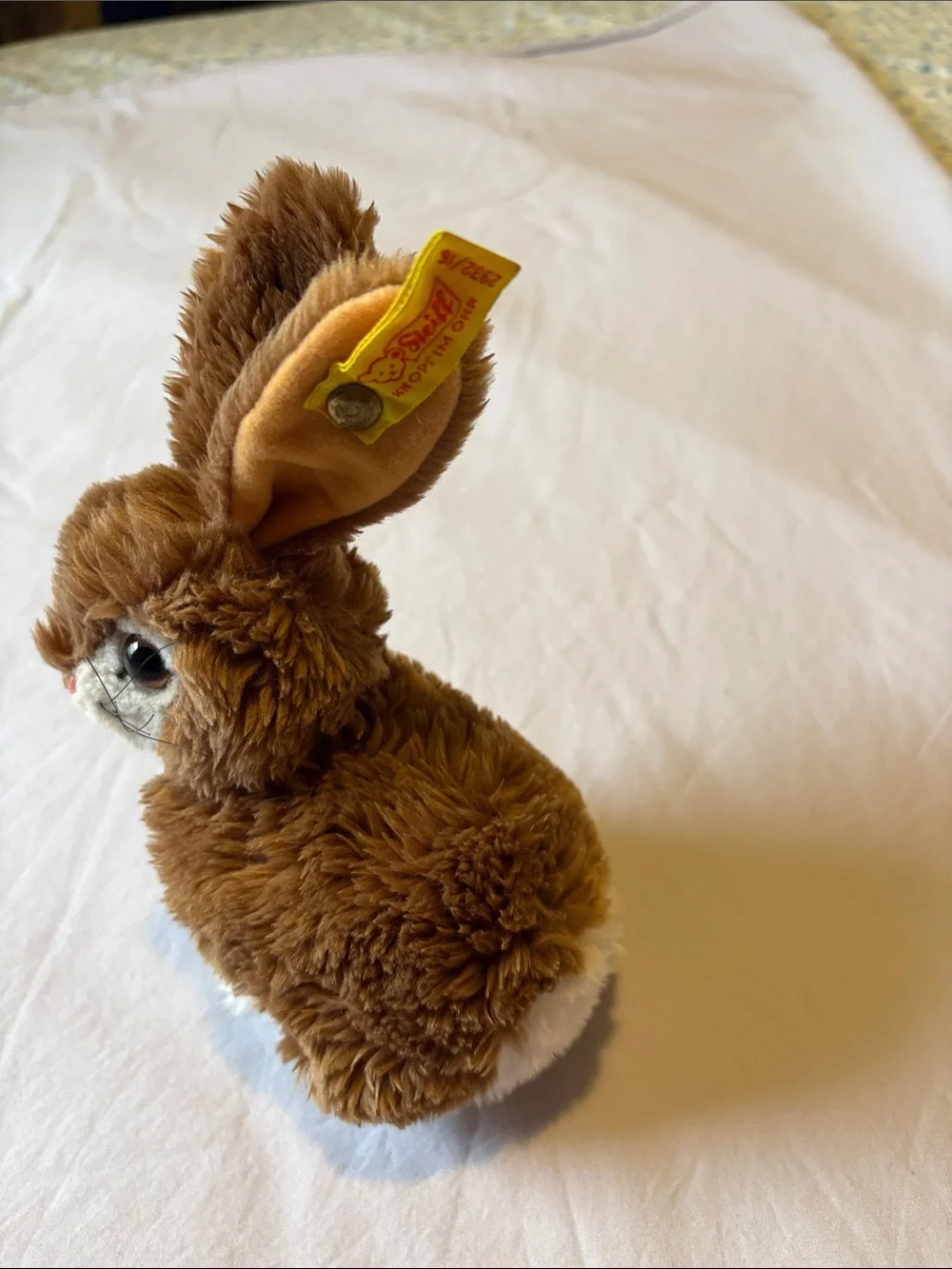 Steiff Brown Plush Bunny with Signature Ear Tag